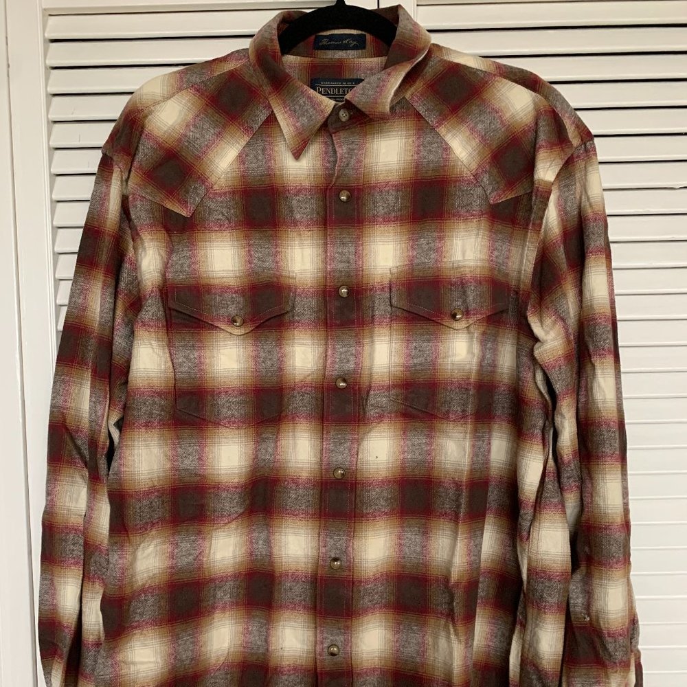 Pendleton Men's Long Sleeve Frontier Shirt Size L